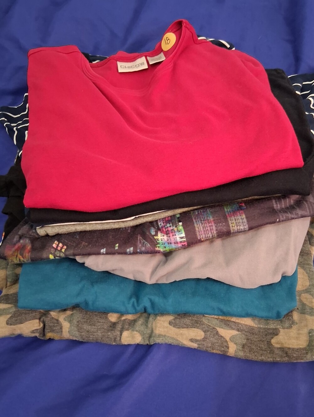 Assorted 8 Long Sleeve Women Shirts Fit Size Small For Women Bundle
